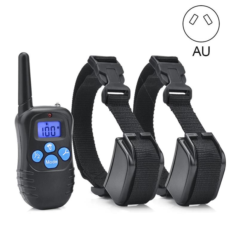 Electric Dog Training Collar Pet AntiBark Collar Remote Control Shock Vibration Waterproof