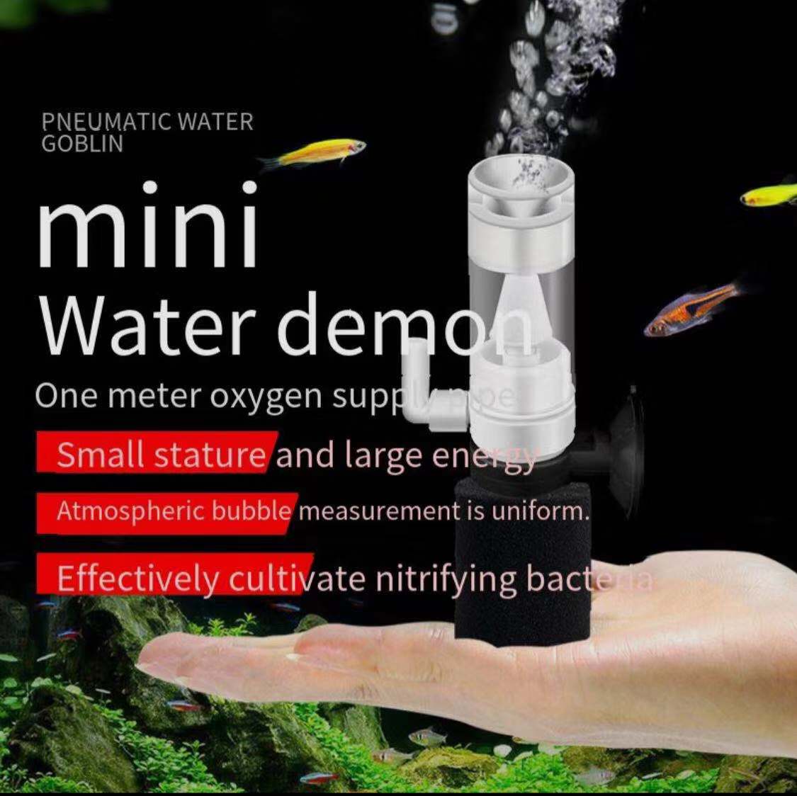 Mini acuario de hadas de agua, filtro de botella ecológico, aireador silencioso incorporado, accesorios de acuario de succión Fecal
