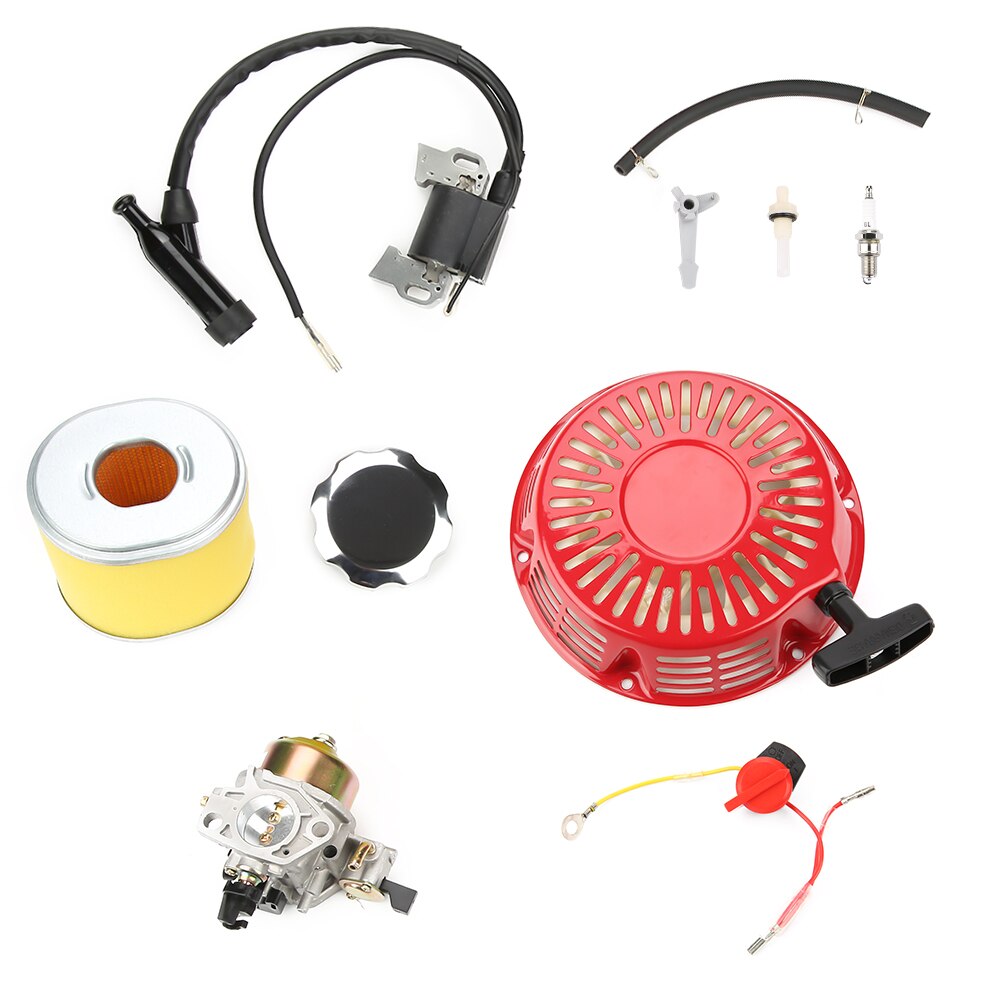 Filtro de aire de bujía de bobina de encendido, consumibles de motor de gasolina de automóvil, 9 piezas, para Honda GX340, GX390