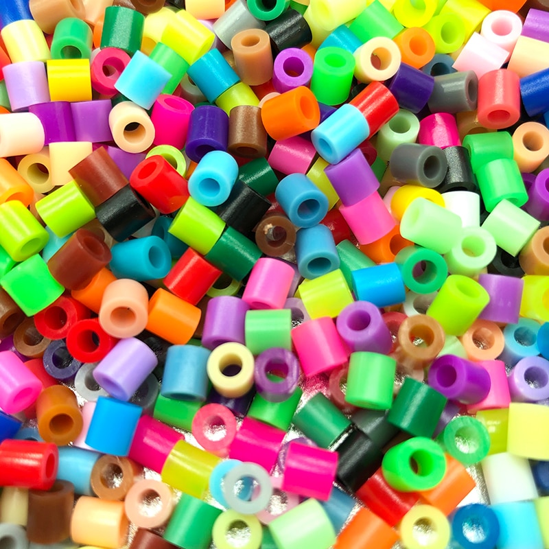 1000 stk blandingsfarver sikringsperler 5mm strygningskugler hama perler tangram puslespil supplerende
