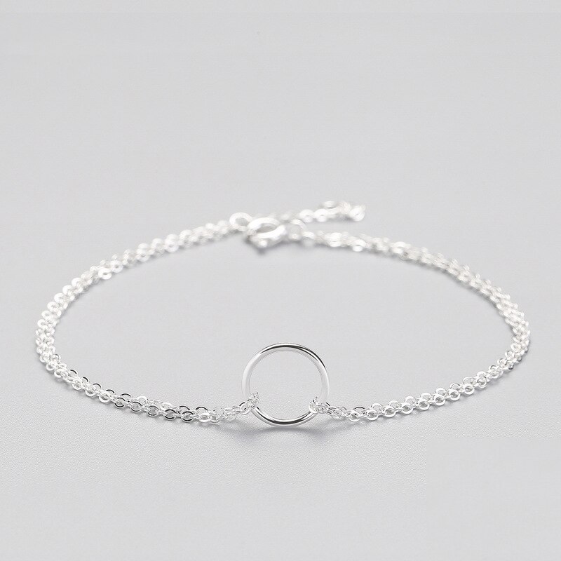 INZATT Real 925 Sterling Silver Zircon Bead Round Bracelet For Women Party Hiphop Fine Jewelry MInimalist Accessories: BY003