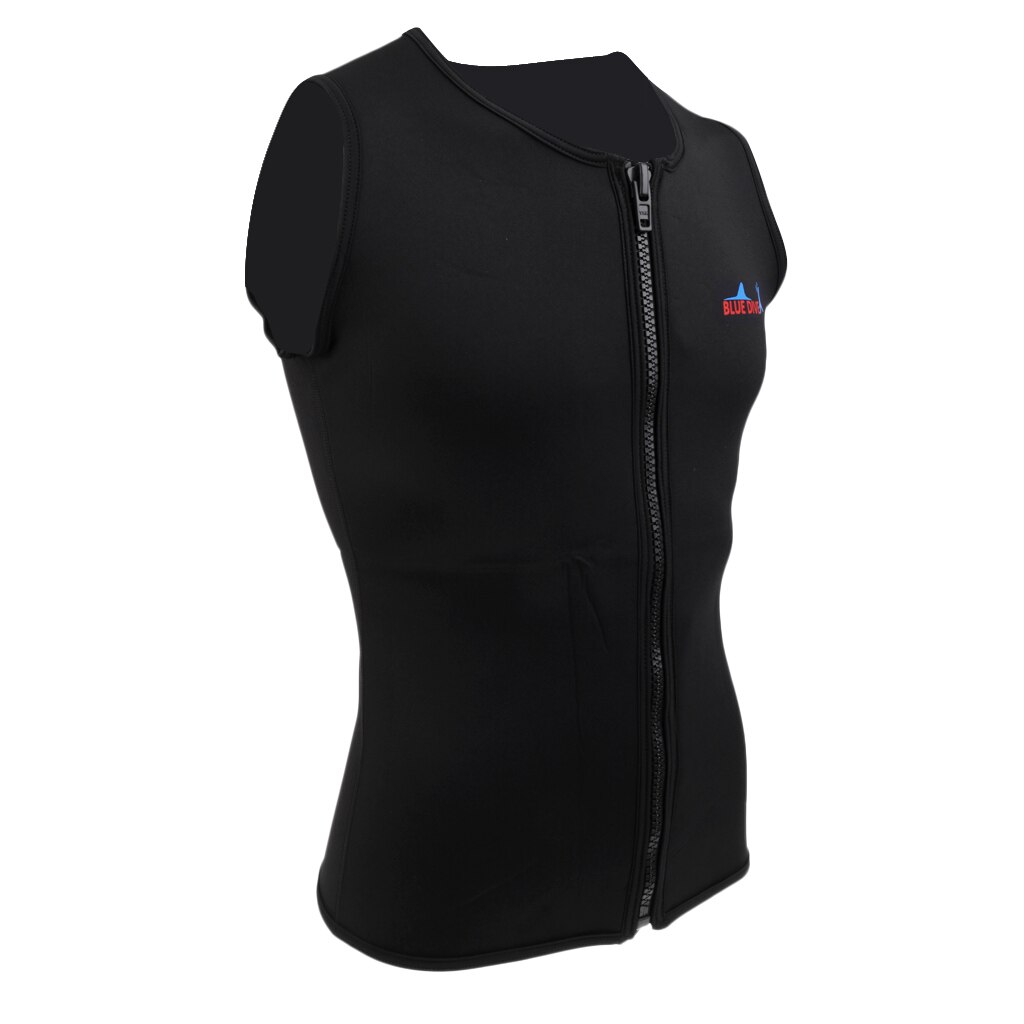 Heren Water Sport 2 Mm Zwart Neopreen Wetsuit Vest Rits Top Warmer Kleding Voor Duiken Surfen Windsurfen S M L Xl Xxl