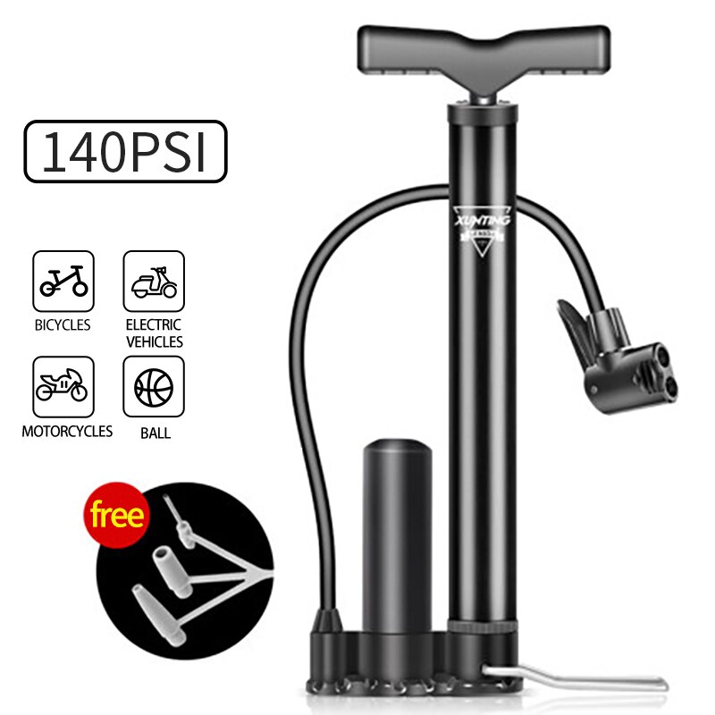 Xunting Mini Bike Pump Portable Bicycle Tire Pump Mini Bike Floor Pump Hand Foot Football Mini High Pressure Tool Bicycle Pumps: 3