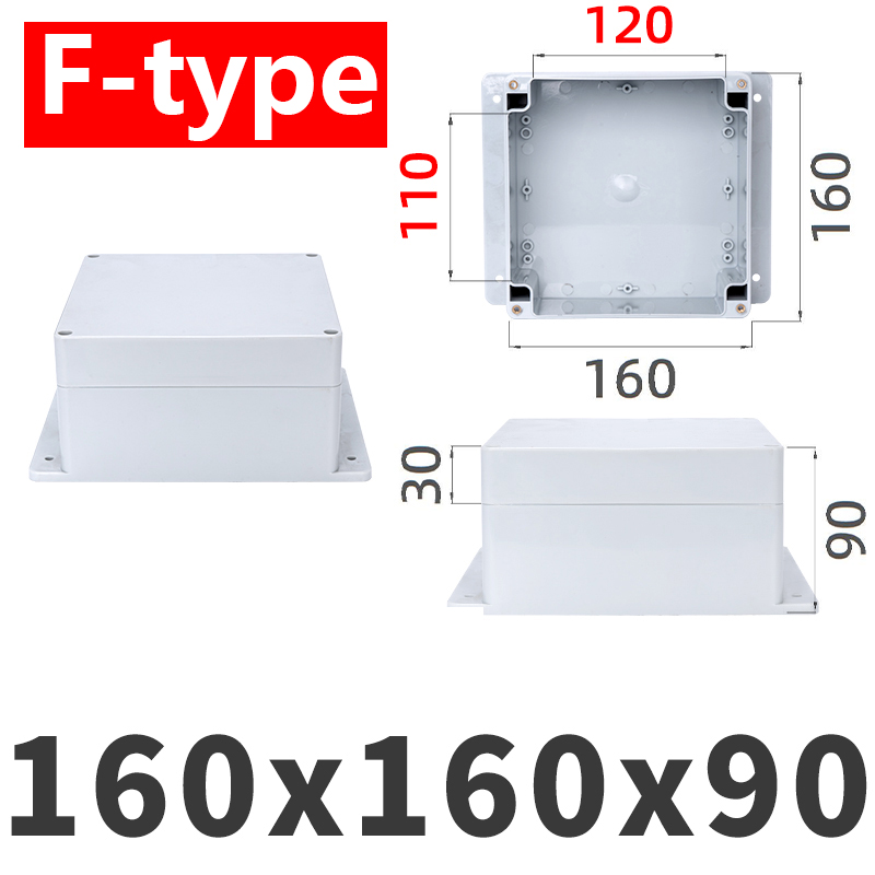 Ip67 waterproof enclosures, plastic boxes, electronic project boxes, outdoor instruments, electrical project boxes, junction boxes with earpieces: Orange