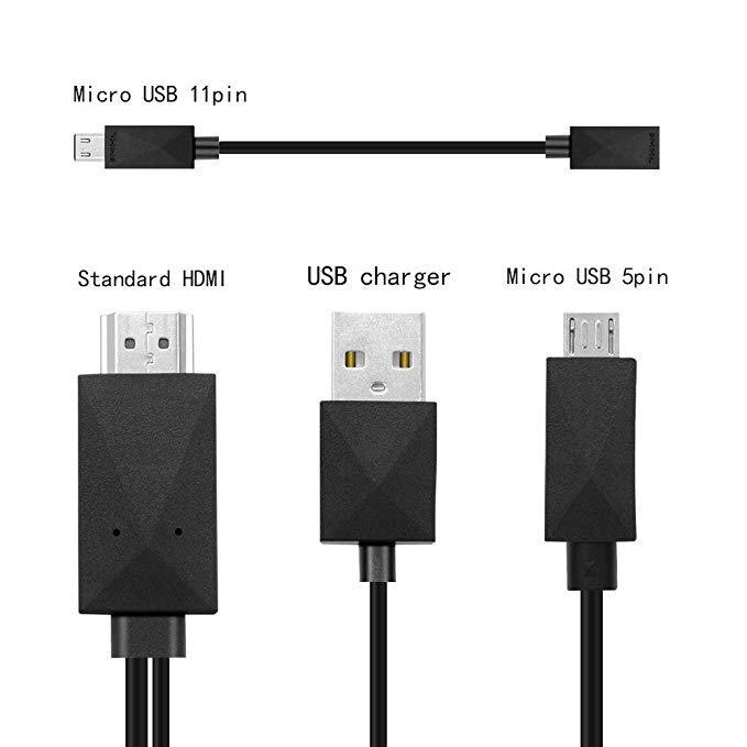 BEESCLOVER Micro USB MHL naar HDMI 1080P HD TV Kabel Adapter 5 Pin & 11 Pin voor Android Telefoon TV PC Laptop