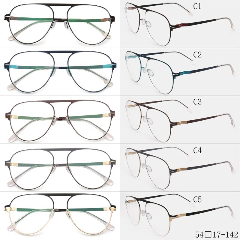 Montura de gafas ópticas de aleación de silicona para hombres, gafas graduadas para miopía , a la de gran tamaño montura de Metal, gafas ULTEM