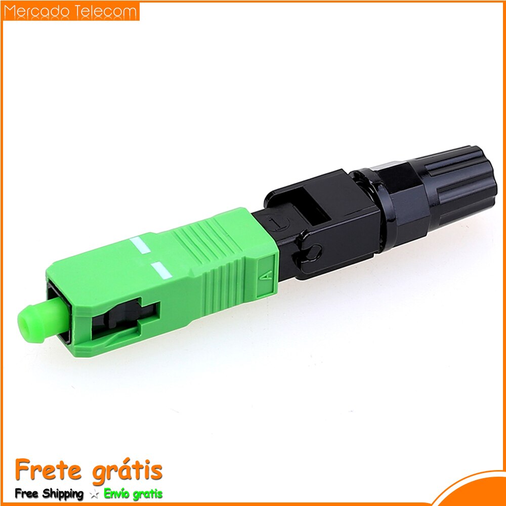 0.3dB FTTH SC APC Optical Fiber Cable Quick Connector Fast Cold Connection Adapter for CATV Network