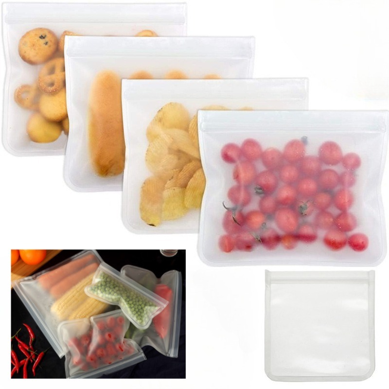 Wielorazowe worki na żywność Ekologiczne plastikowe torby Torby robić pakowania próżniowego Przechowywanie w kuchni Warzywa Owoce Utrzymanie świeżości Silikonowe uszczelnienia