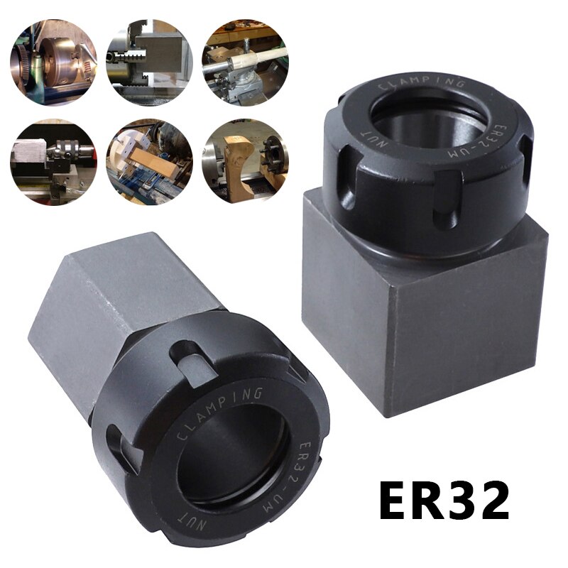 Polygon conversion six/square rod milling machine chuck extension square chuck hard steel hexagonal spring chuck seat frame
