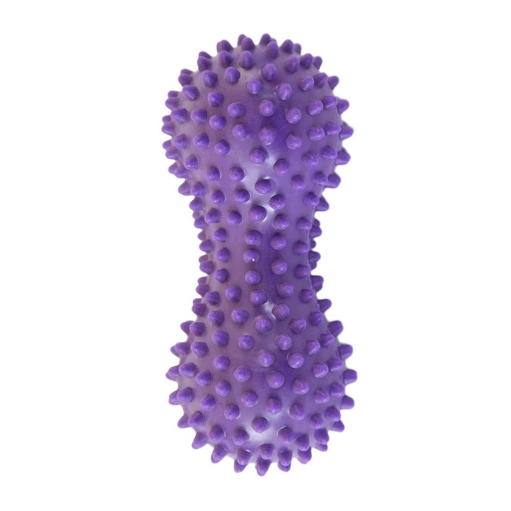 Practical Spiky Peanut Shape Massage Ball Body Pain Relief Muscle Pain Stress Peanut Ball Therapy Health Care Supplies: Purple