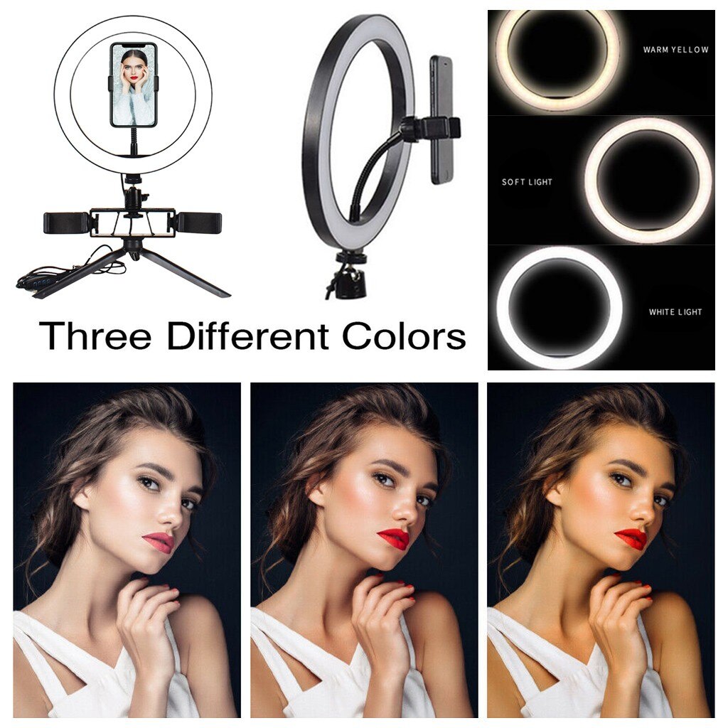 Ring Light 20Cm With Tripod Mobile Phone Holder USB3 Mode LED Live Light