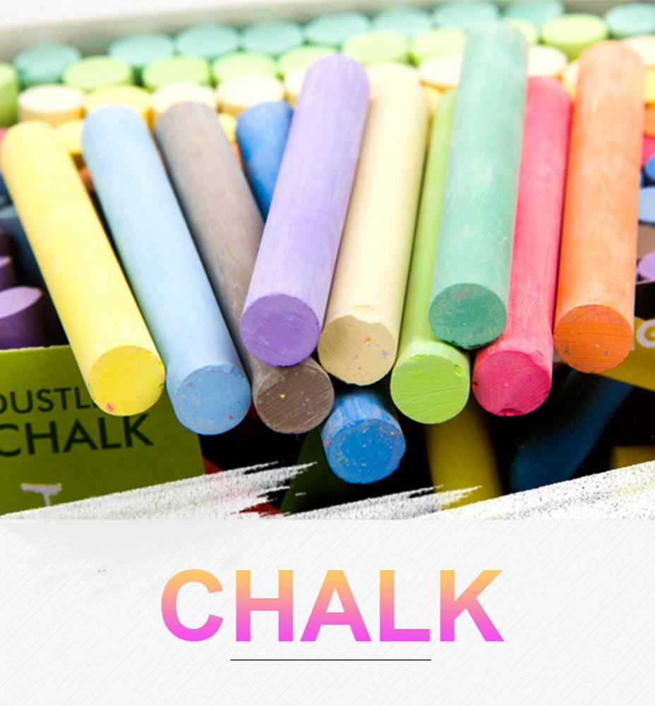 10 unids/lote tiza sin polvo pluma dibujo tizas para pizarra 10 colores papelería de oficina maestra de escuela suministros Accesorios