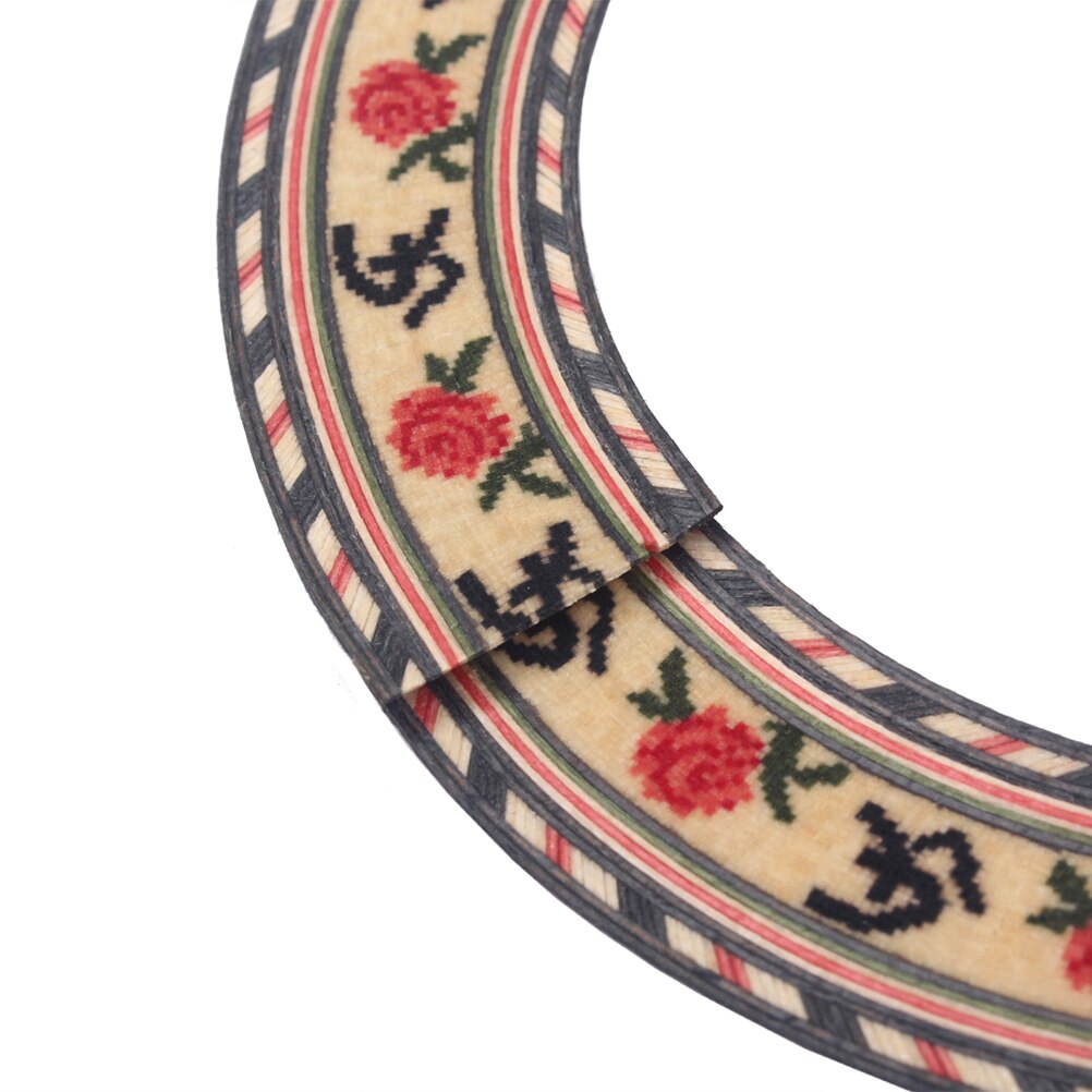 Guitar roset tilbehør akustisk guitar lydhul soundhole rosette træ guitar dele tilbehør gxb 03 ( brun)