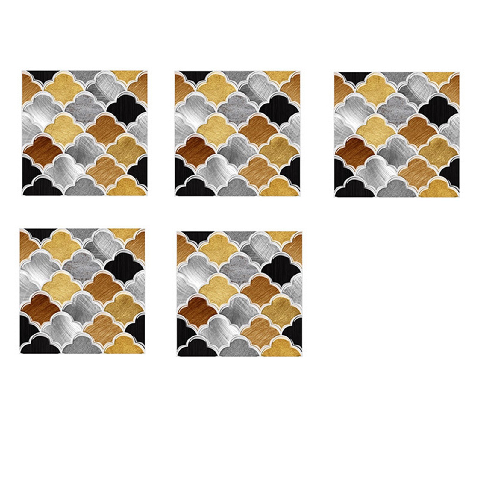 Mozaïek Tegel Zelfklevende Muur Sticker 5Pcs 10X10Cm Keuken Behang Muurschilderingen Waterdicht Stickers Woonkamer badkamer Decoratie: I