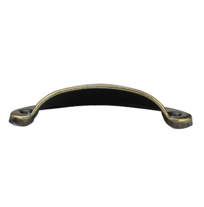 81*32mm maniglie per mobili in ferro bordo liscio semicerchio manico in lamiera di ferro mobili argento oro nero bronzo maniglia a conchiglia