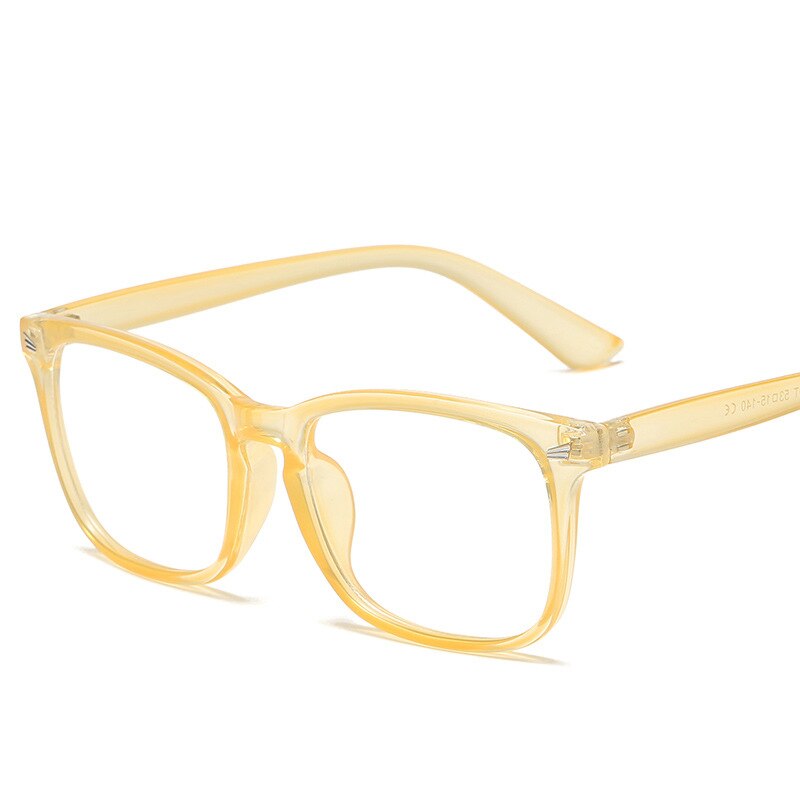 Anti blau licht brille gläser quadrat Computer brille schlicht gläser voll rahmen gläser für männer und frauen strahlung schutz: Schwarz