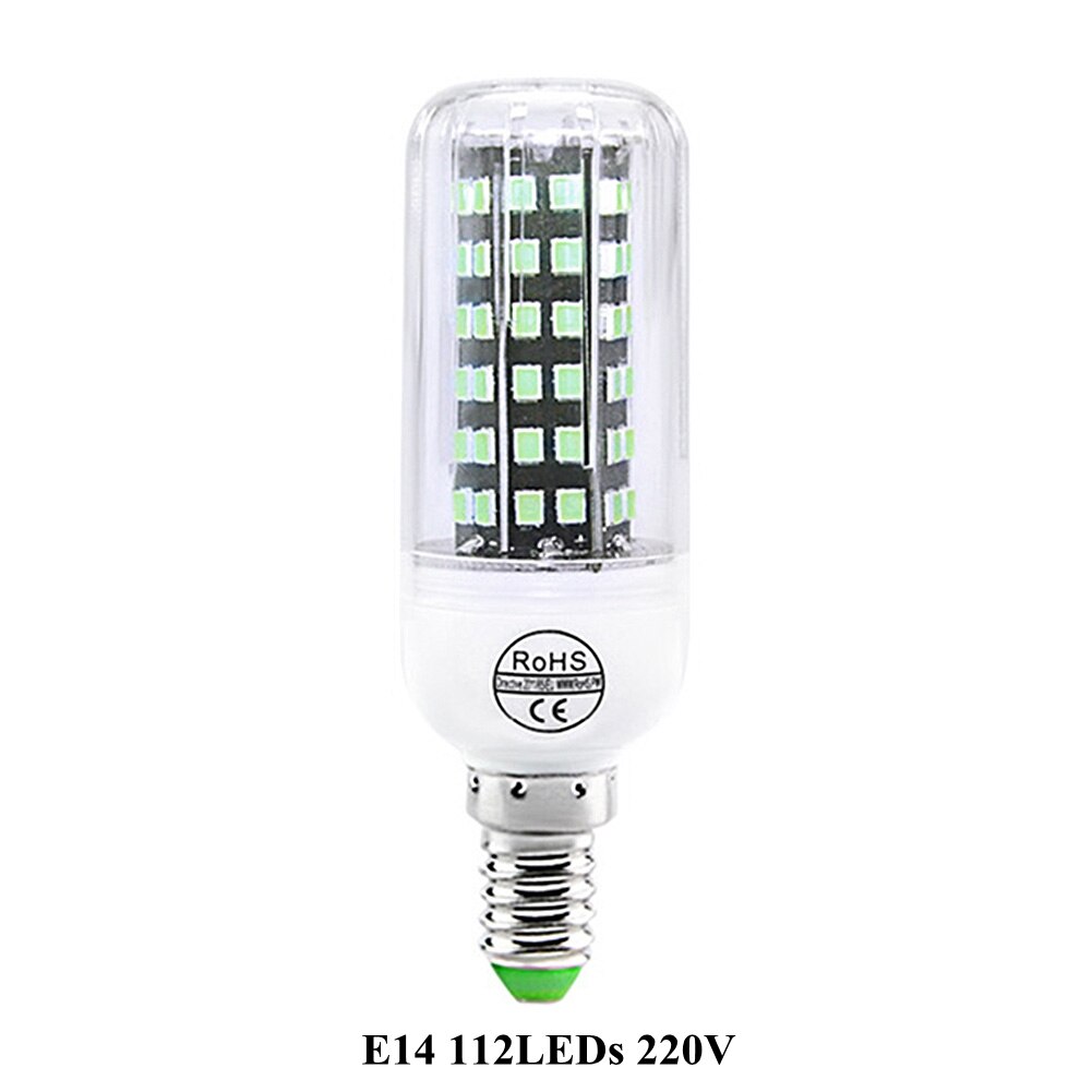 E27 E14 110V/ 220V UVC lampa bakteriobójcza lampa robić dezynfekcji żarówka kukurydza UV ultrafioletowe dezynfekcji ozonem lampa kurz roztocza sterylizator: E14 112LEDs 220V
