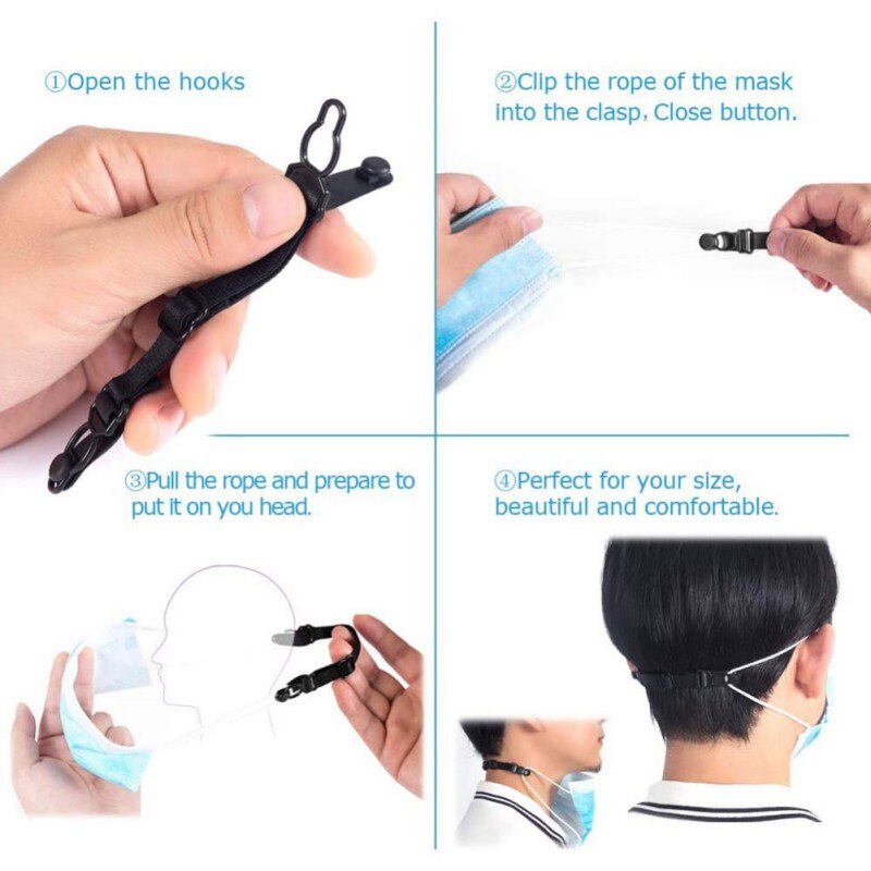 Ear Protector Extender Adjusted To Fit Your Head Size Mask Extension Strap Protect Your Ears From Tightening