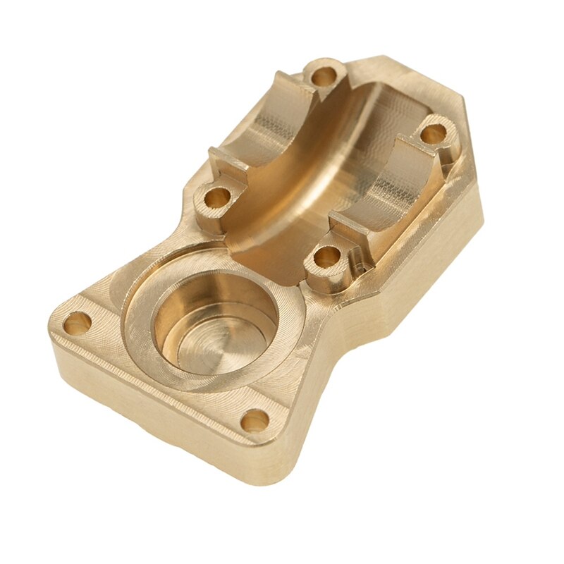 Cubierta diferencial de latón de alta resistencia, cubierta de eje de puente, piezas de mejora para 1/24 RC Crawler Axial SCX24 90081, accesorios