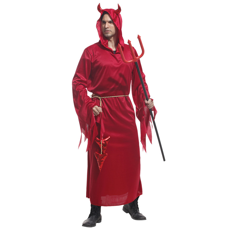 Voksen mand rød djævel kostumer jul ... – Grandado