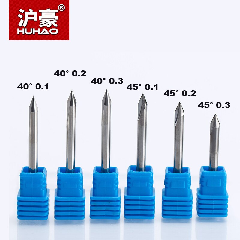 Huhao 1pc 4mm 2 fluiten rechte graveerbits diepe frees voor hout, hardhout, cnc-snijwerk, v-bits, snijmachinegereedschappen, frees