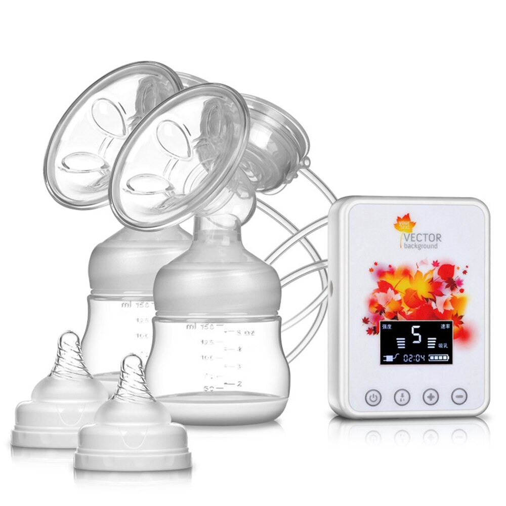 Milk Pump Electric Breast Pump Silicone Rechargeable Mute Milker Cleanable and Portable Breast Milk Pump for Postpartum Mother