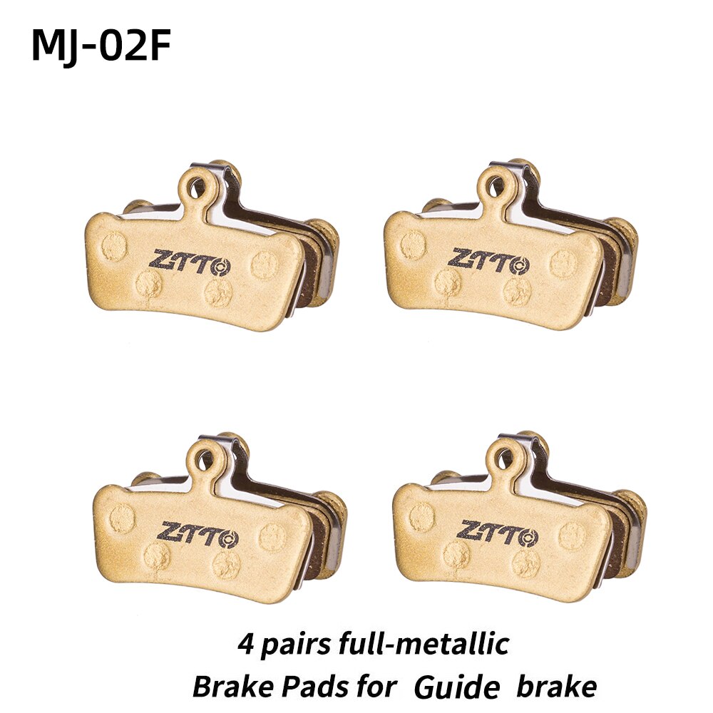 Ztto mtb cykel 4 stempel skive bremseklodser bremsesko til guide  g2 rsc hydraulisk bremse metalliske bremseklodser xo trail  e9 e7 4 par: 4 par fuld guide