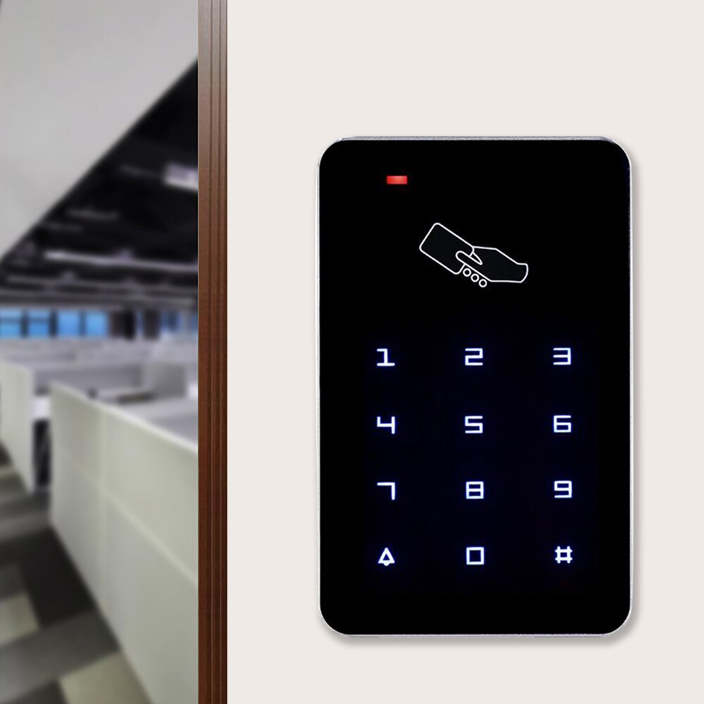 125 khz rfid adgangskontrol tastaturlæser adgangssystem digital rfid tastatur dør elektrisk låseåbner rfid kortlæser 1000 brugere