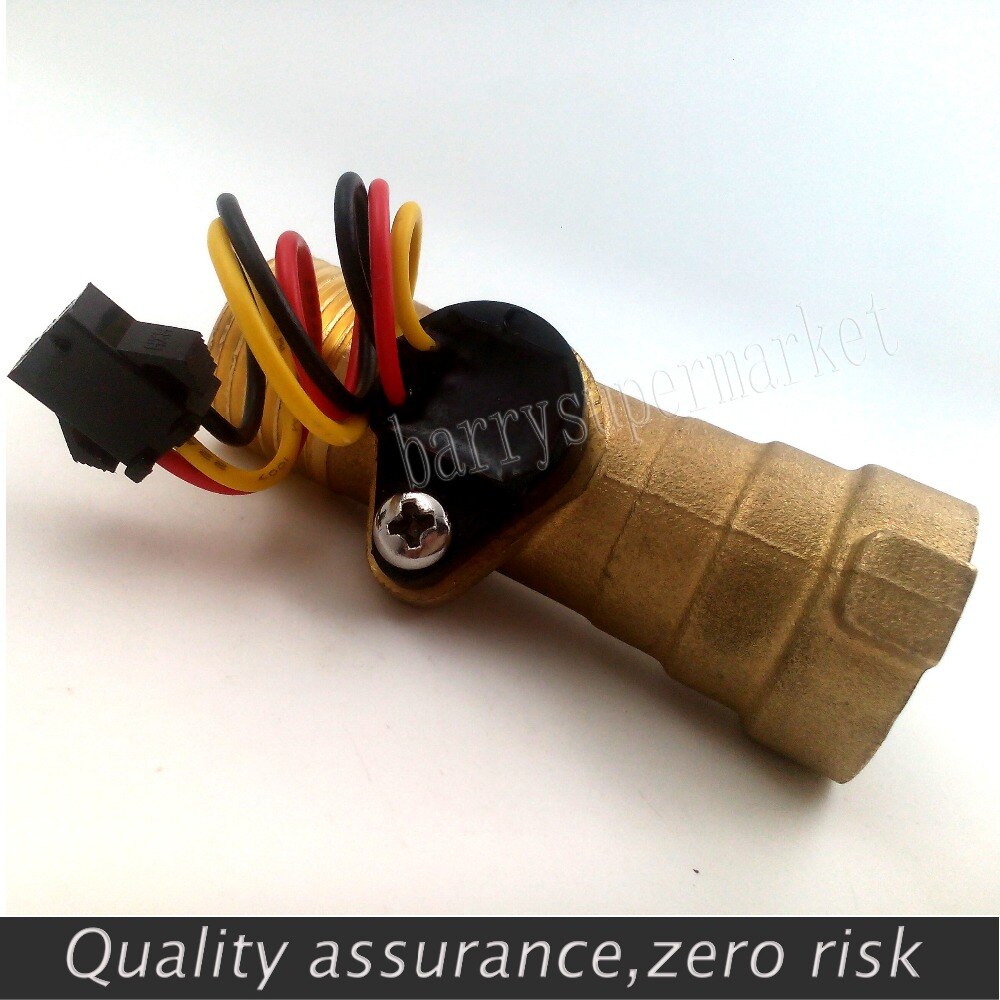 Electronic Flow Meter Electronic Flow Sensor 0.3-10L/M for solar water heater water flow meter G1/2 YF-B8 Magnetic valve