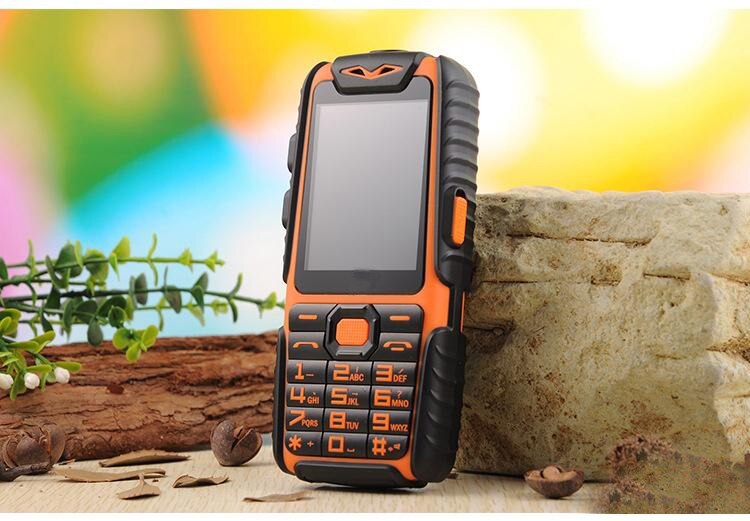 Guophone A6 9800mAH Power Bank Mobile Phone 2.4"0.3MP Camera With English or Flashlight and Russian Keyboard Cell Phones