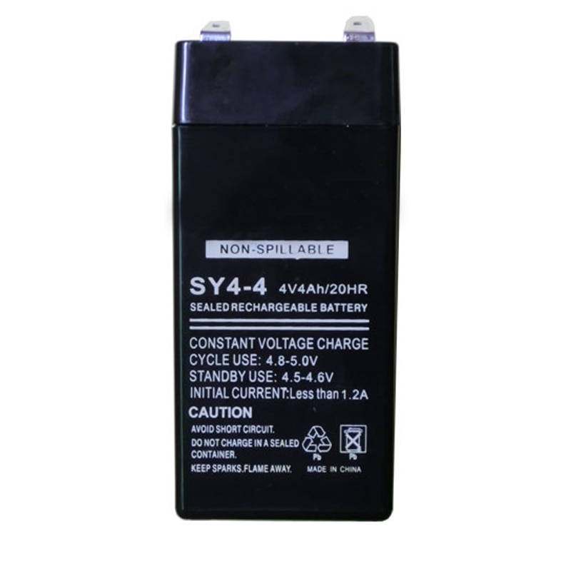 Batterie de stockage rechargeable au plomb 4V 4AH pour ampoule à lumière LED et balance électronique sans entretien