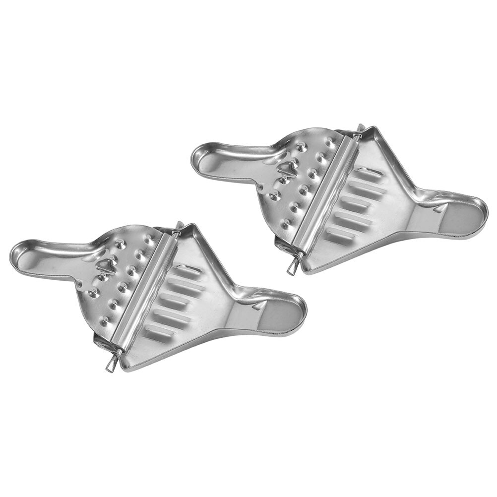 2 Pcs Manual Lemon Juicer Stainless Steel Juicer Squeezer Kitchen Fruit Squeezer: Default Title