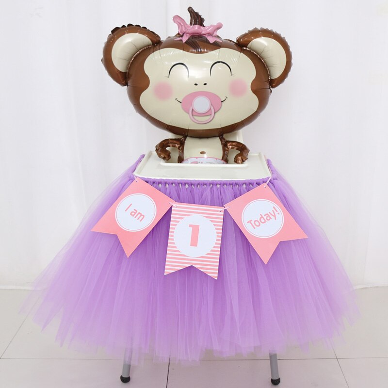 RUBIHOME falda de mesa de tul azul sólido DIY faldas de vajilla para la decoración del cumpleaños de la boda Baby Shower favores de textil para el hogar