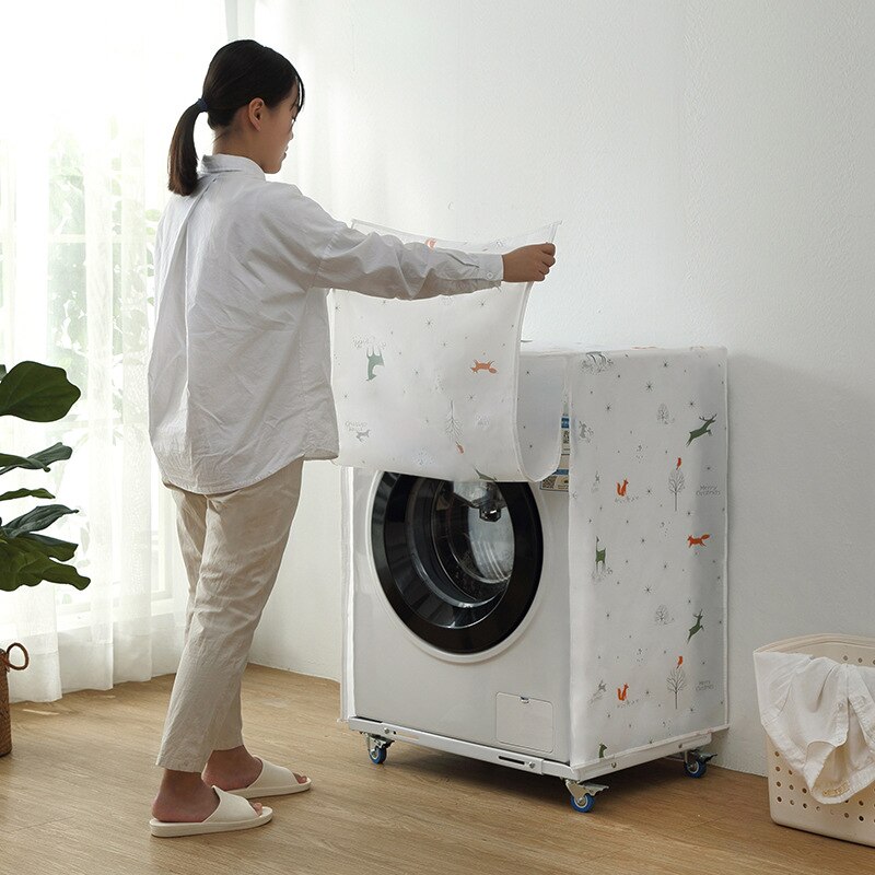 Husholdnings vaskemaskine opbevaring støvdæksel vaskemaskine dæksel apparat vandtæt beskyttende dækning 606