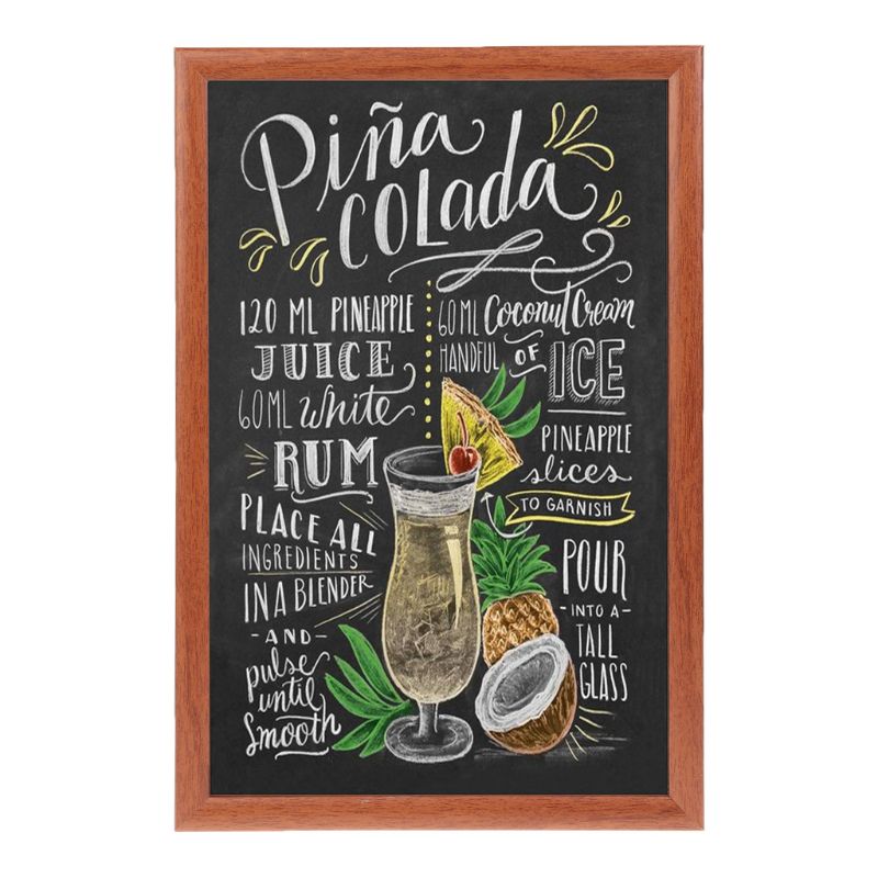 Rectangle Hanging Wooden Message Blackboard Chalkboard Wordpad Advertising Board XX9A