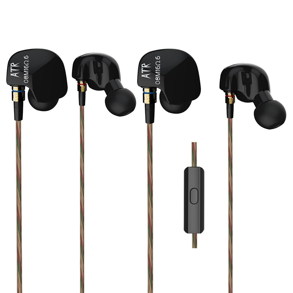 Kz Atr In-Ear Stereo In Oor Hifi Koptelefoon 3.5 Mm L Type Plug Ruisonderdrukkende Oordopjes Super Bass sport Headset Voor Iphone 6 Xiaomi
