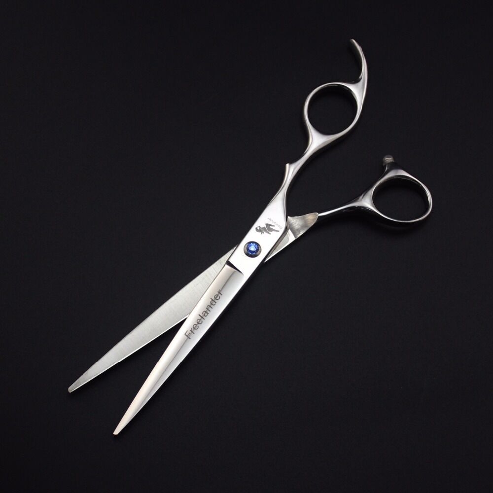 7 inch Pet Dog scissors Set pet grooming kit direct dense thinning scissors and curved pet grooming scissors