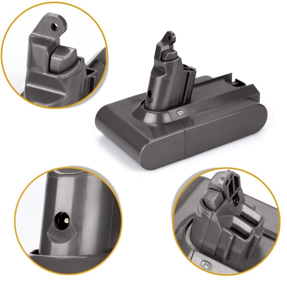 Lithium ion battery for 21.6v Dyson V6 vacuum cleaner 38000 MAH,applicable models: dc58,dc59, dc61, dc62, dc74, sv07, sv03, sv09