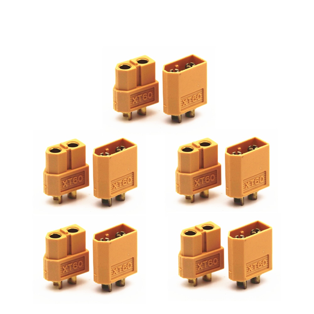 10pcs XT60 XT-60 Man Vrouw Bullet Connectors Pluggen Voor RC Lipo Batterij (5 paar)