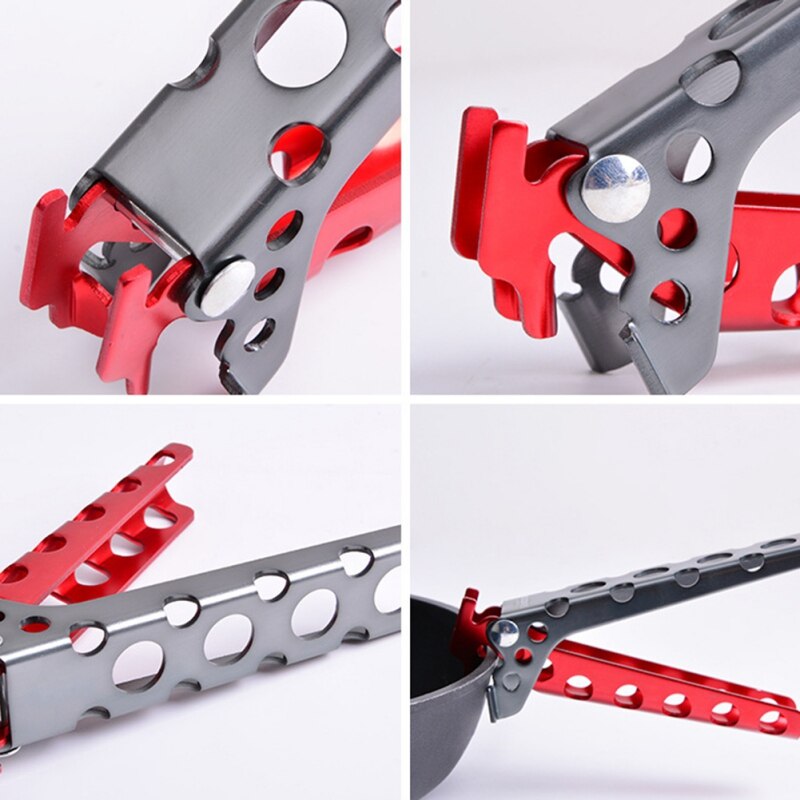 Camping Pot Pan Pinza Maniglia Bowl Gripper Outdoor Picnic Pentolame E Utensili Per Cucinare Da Tavola Per Il Turismo Anti-hot Pot Pan Gripper Holder
