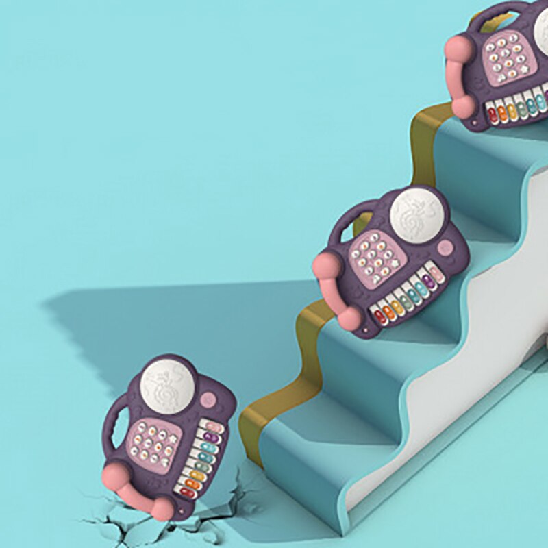 Baby Kind Meisje Multifunctionele Piano Mobiele Telefoon Speelgoed Muziek Kids Jongen Vroeg Leren Onderwijs Speelgoed