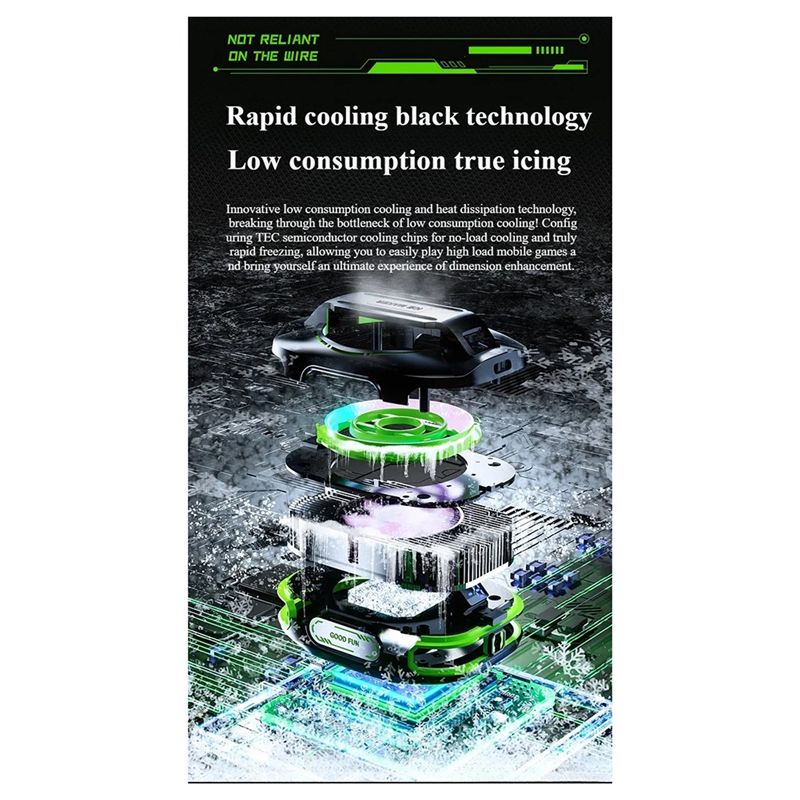 Semiconductor Cooling Device Digital Display Phone Cooler Magnetic Refrigeration Cooling Artifact