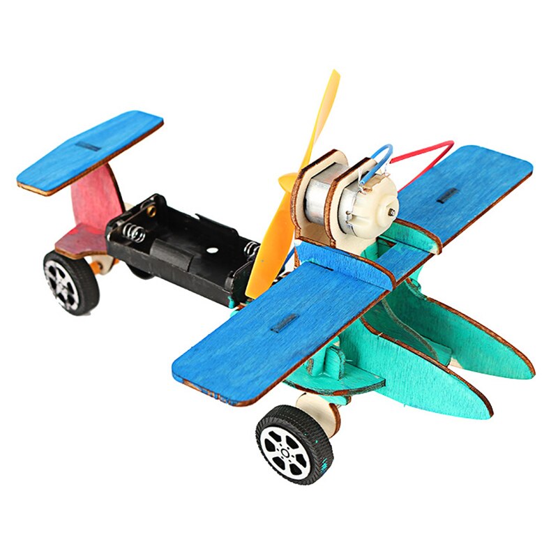 3D Wood Scientific Toys DIY Mini Warhawk Glider Production Science &amp; Technology Invented Educational Assembling Toys