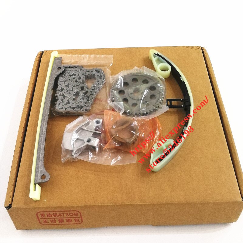 6pcs/set Timing sets for BYD F3 G3 L3 F5 Suri 473Q engine Timing rail&amp;chain&amp;gear&amp;Tensioner F