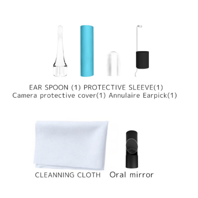 Video Ear Spoon Ear Canal Endoscope High-definition Earpick Visual Earwax Clean Tool 3 In 1 Ear Otoscope Camera Multifunction
