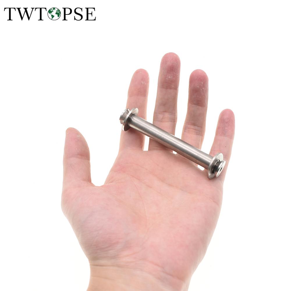 TWTOPSE Titanium Cycling Bike Bicycle Rear Fork Pivot Assembly And Bolts Set For Brompton TItanium Bearing Parts