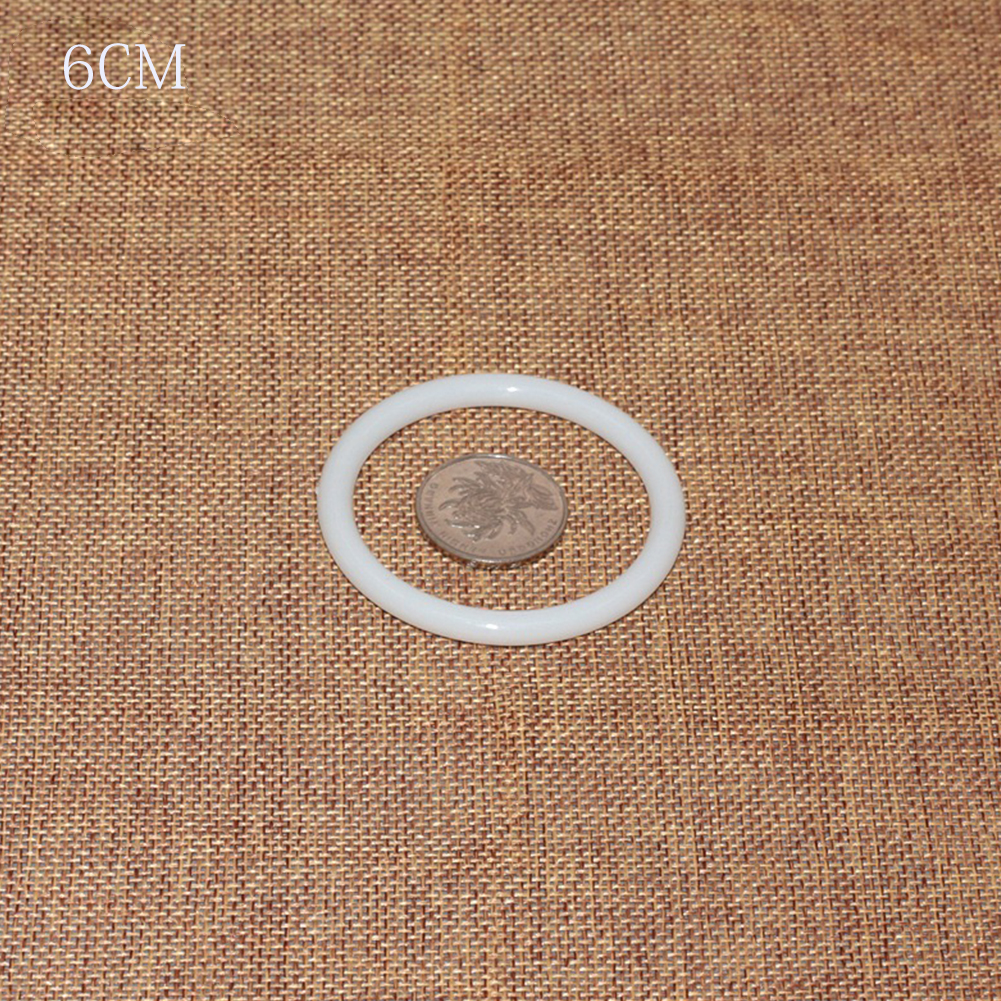 Aro blanco duradero de plástico redondo para manualidades grandes, accesorios DIY, anillo atrapasueños: 6cm