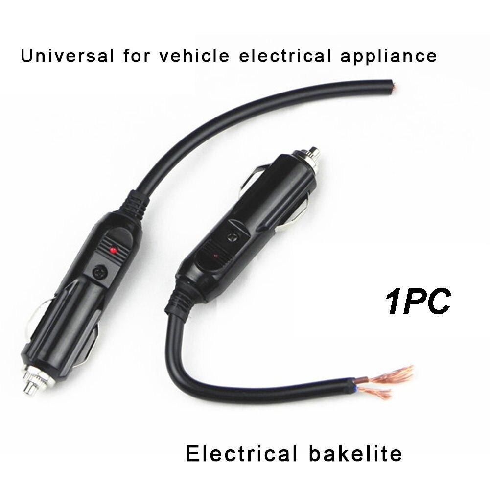 12V-24V Connector Auto Socket Aansteker Universele Plug Voeding Adapter Auto Met Zekering Buis