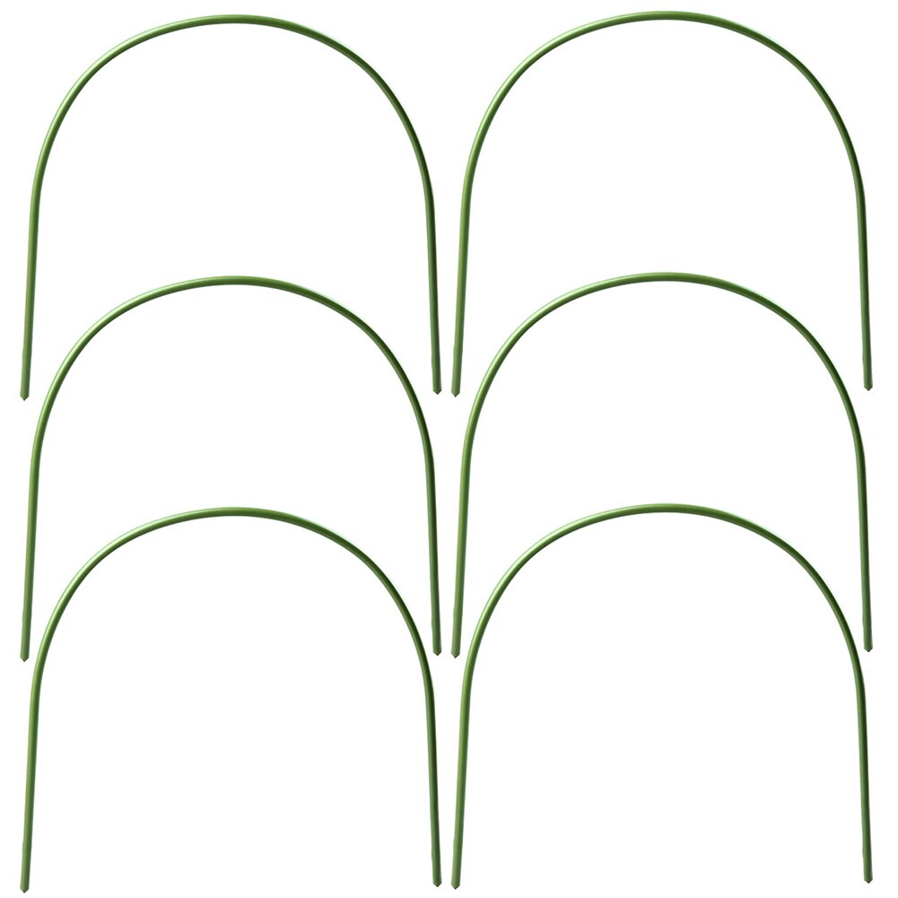 6 uds. De aros de Aro para cultivo de plantas, aros de soporte para túnel de jardín, aros de invernadero, herramientas de soporte para plantas de jardín, estacas para agricultura de granja