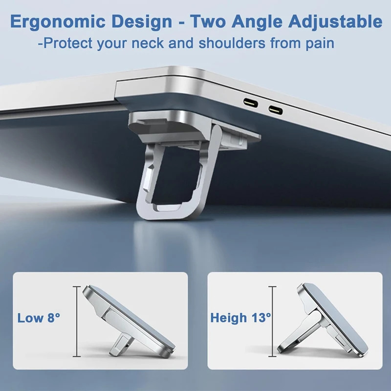 2 stks/set draagbare notebooksteunhouder opvouwbare laptopstandaard verstelbare stijgbuis koelbeugel voor universele laptoptablet